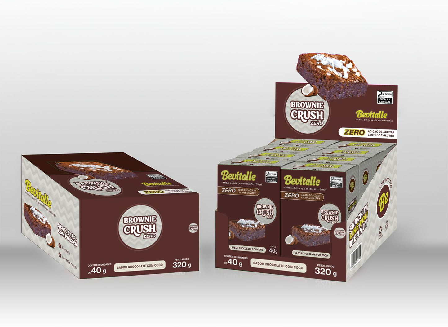 Crush Zero Chocolate com Coco 40g (8un)